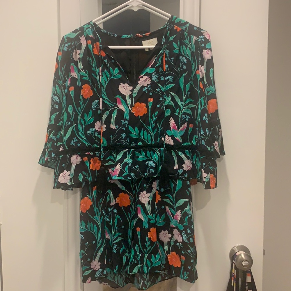 Kate Spade Jardin Crepe Romper